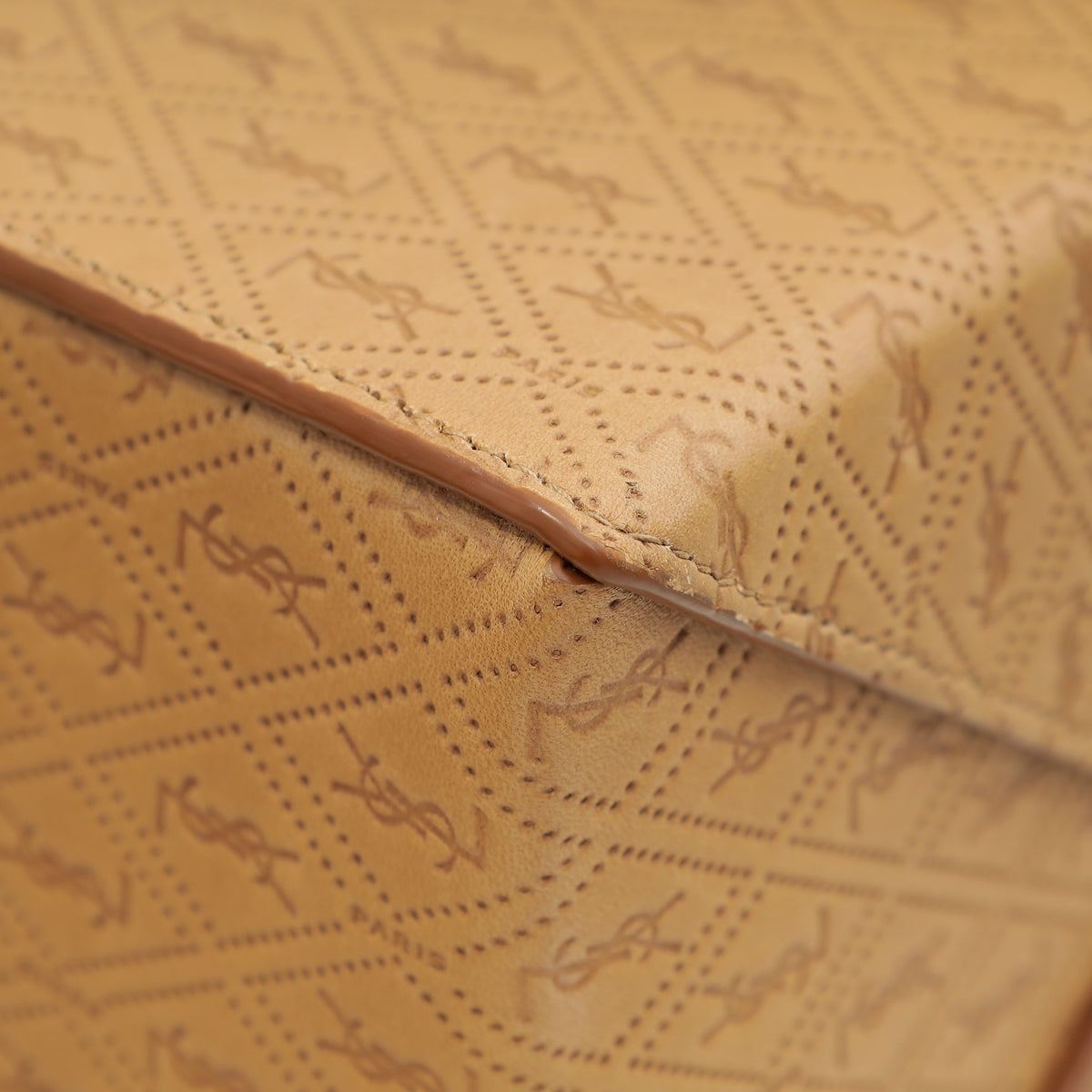 YSL Brown Take-away Box Bag-YSL-THE CLOSET