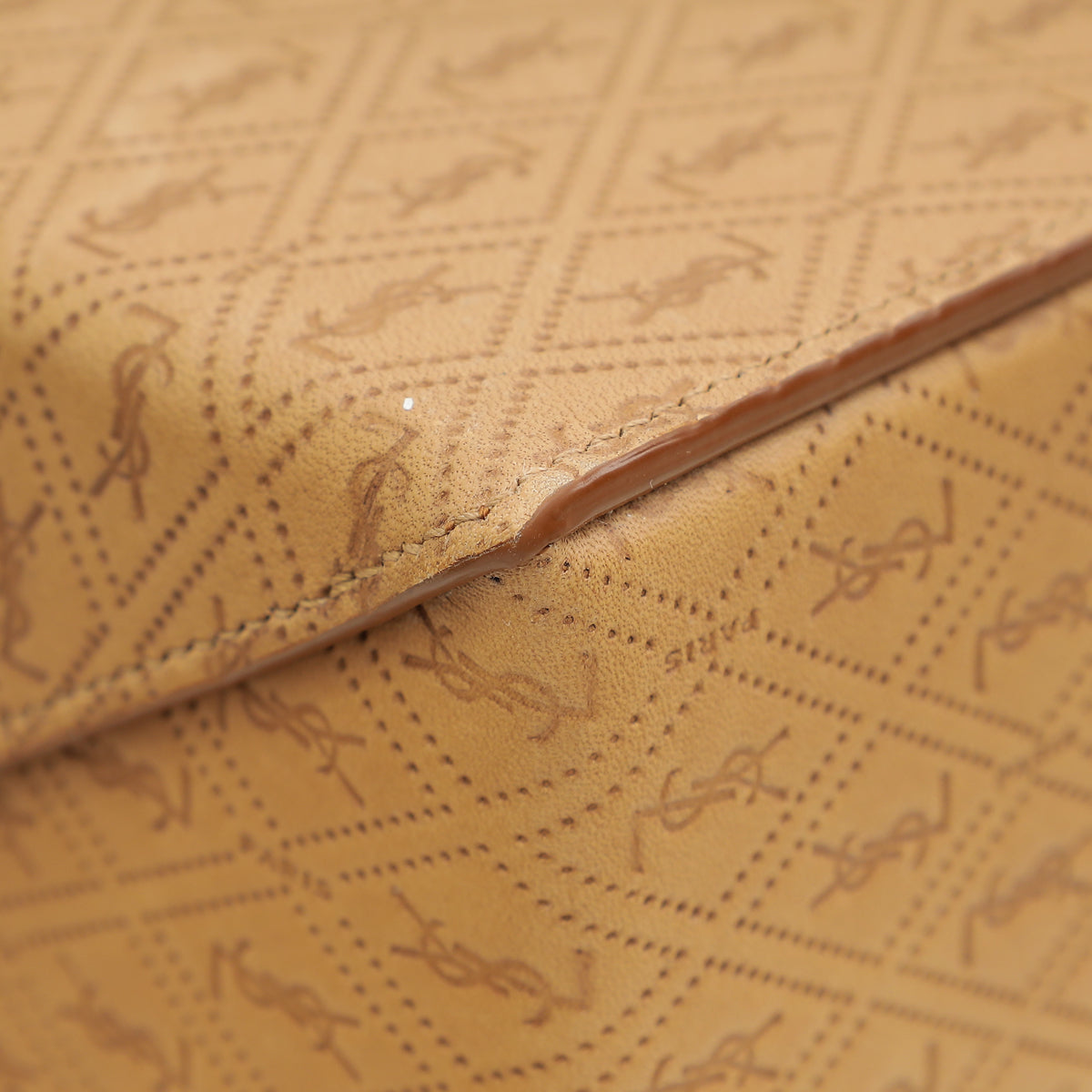 YSL Brown Take-away Box Bag-YSL-THE CLOSET