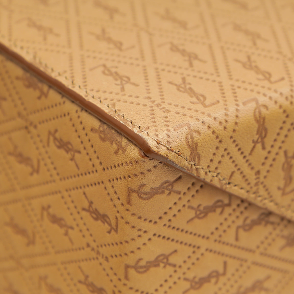 YSL Brown Take-away Box Bag-YSL-THE CLOSET