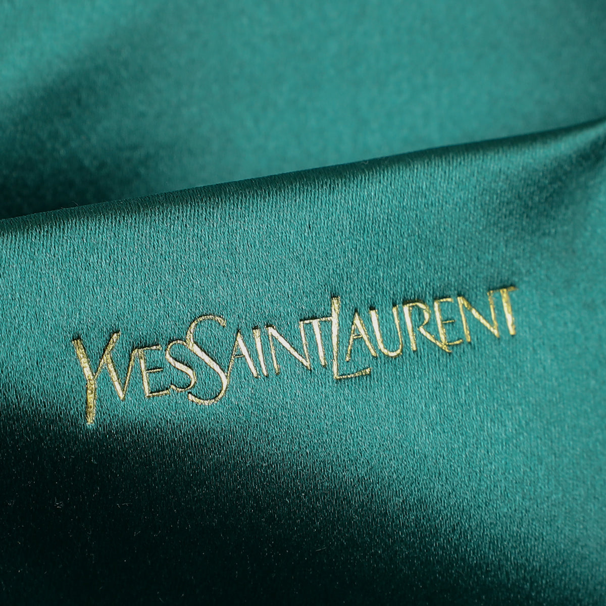 YSL Aqua Green Y Ligne Clutch