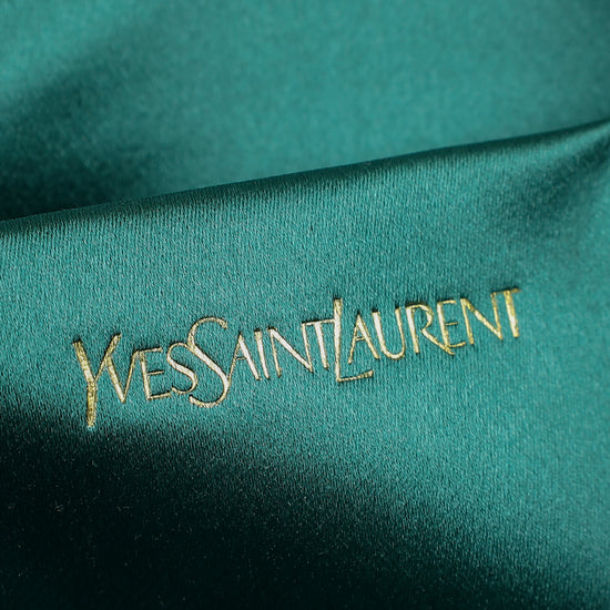 YSL Aqua Green Y Ligne Clutch
