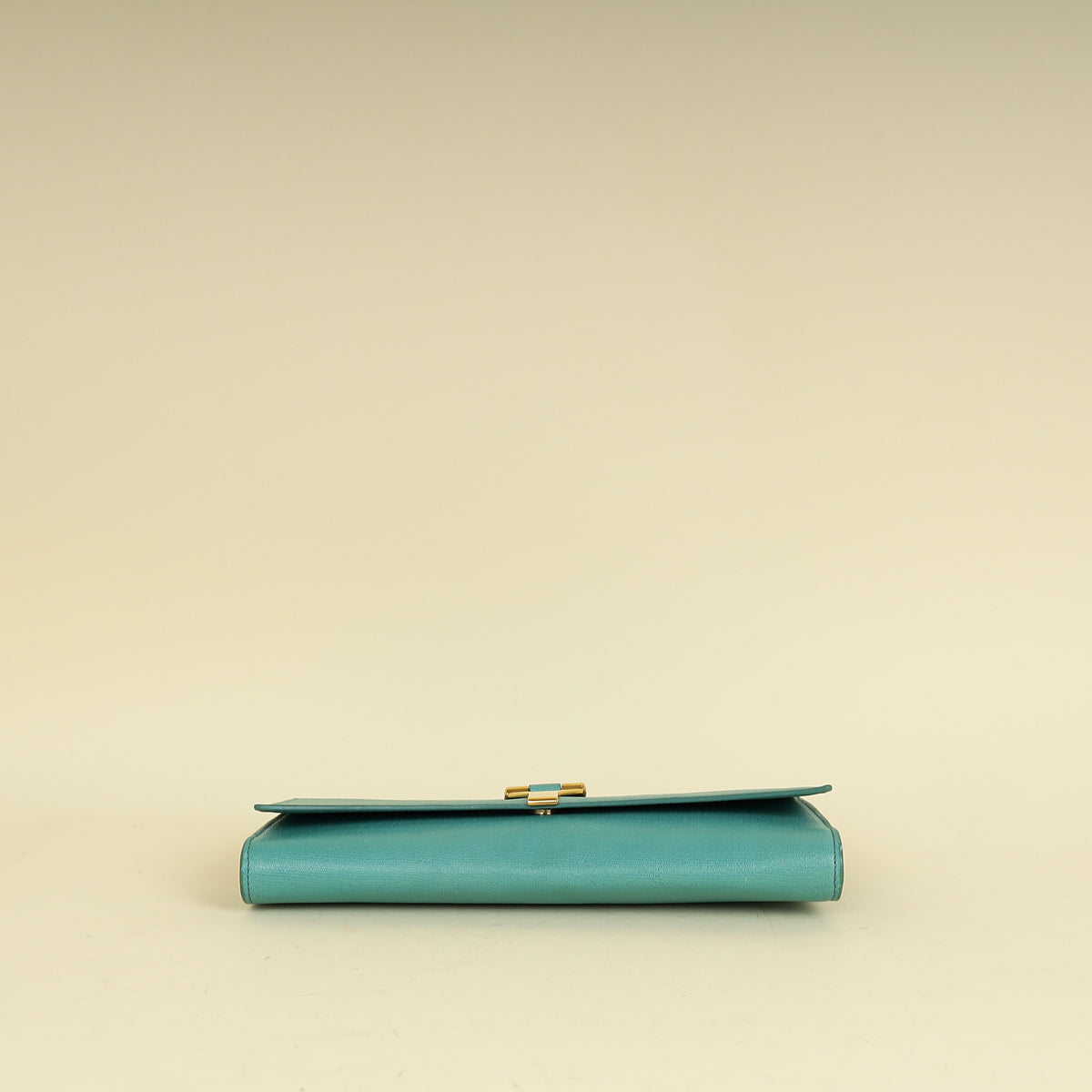 YSL Aqua Green Y Ligne Clutch