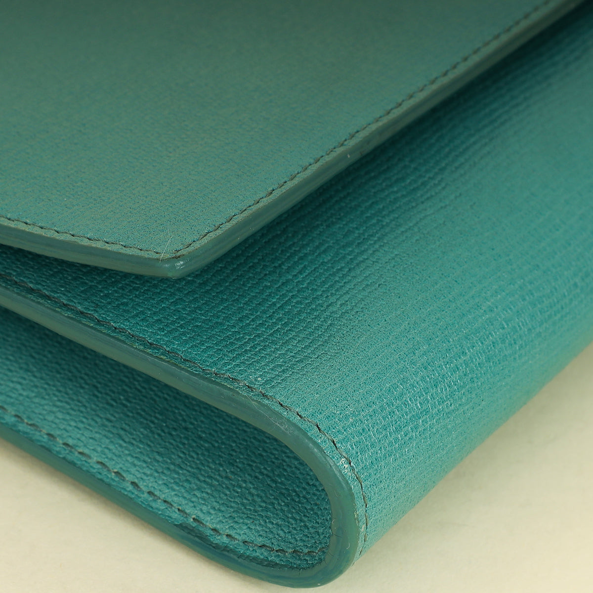 YSL Aqua Green Y Ligne Clutch