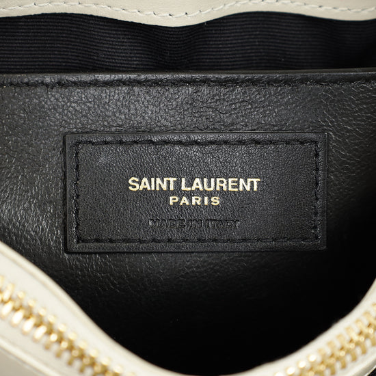 YSL Vintage Blanc Loulou Small Shoulder Bag