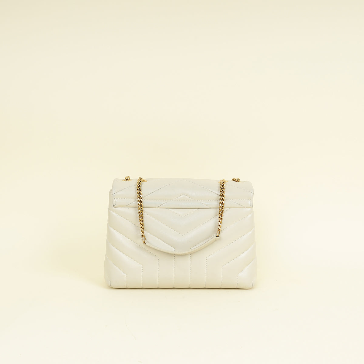 YSL Vintage Blanc Loulou Small Shoulder Bag