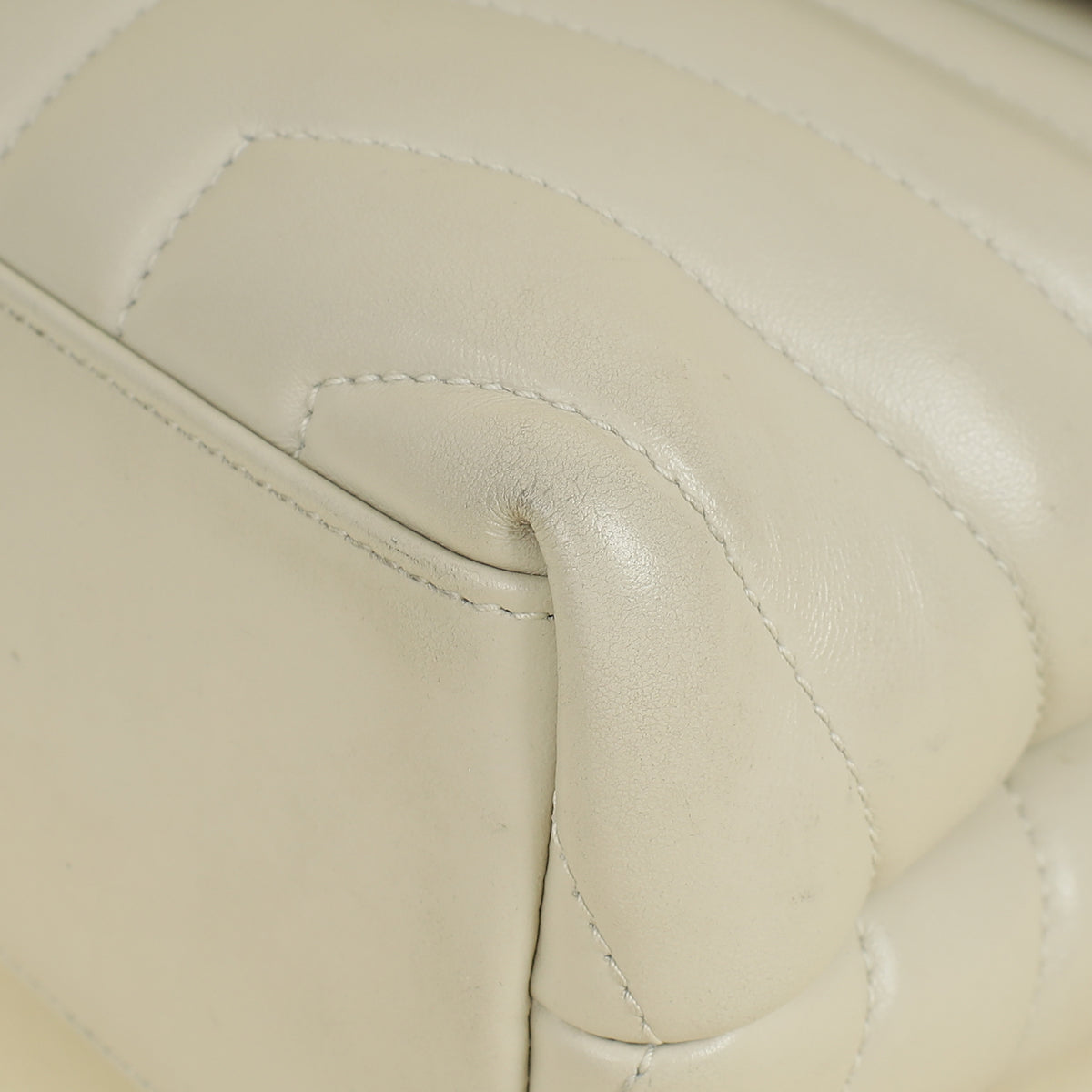 YSL Vintage Blanc Loulou Small Shoulder Bag