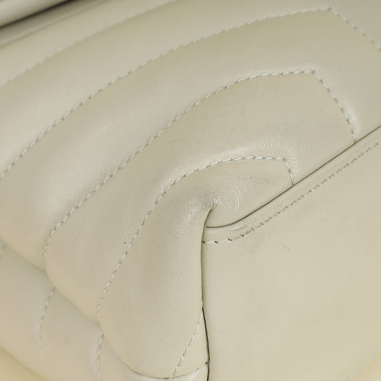 YSL Vintage Blanc Loulou Small Shoulder Bag