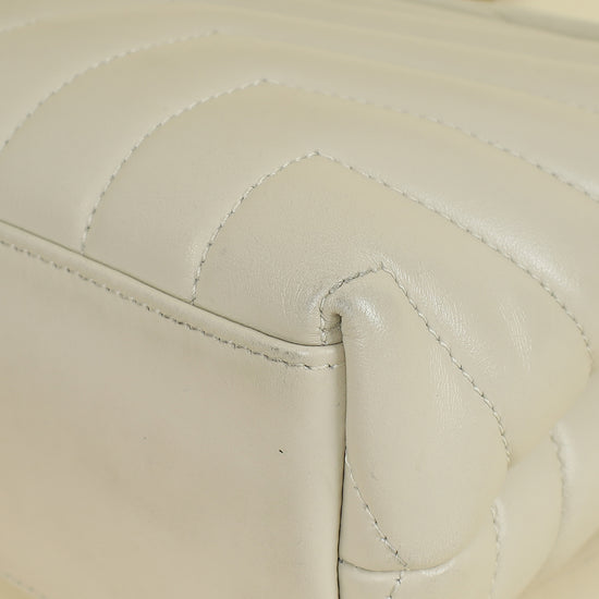 YSL Vintage Blanc Loulou Small Shoulder Bag