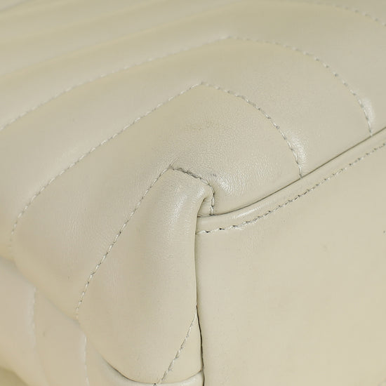 YSL Vintage Blanc Loulou Small Shoulder Bag