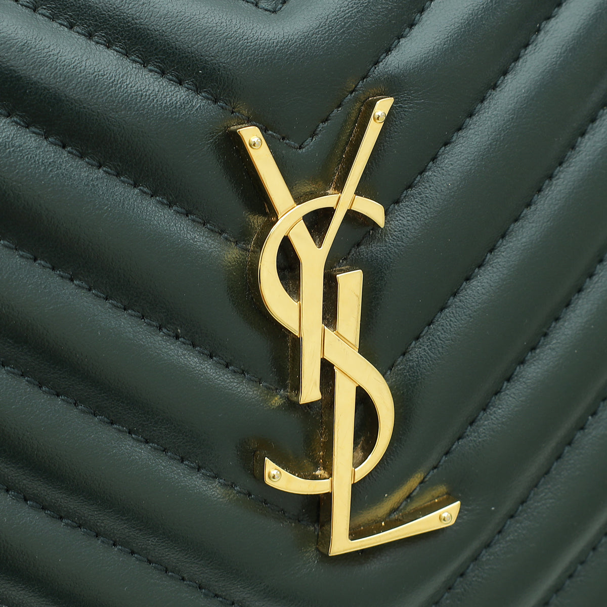 YSL Dark Olive Monogram Lou Camera Bag