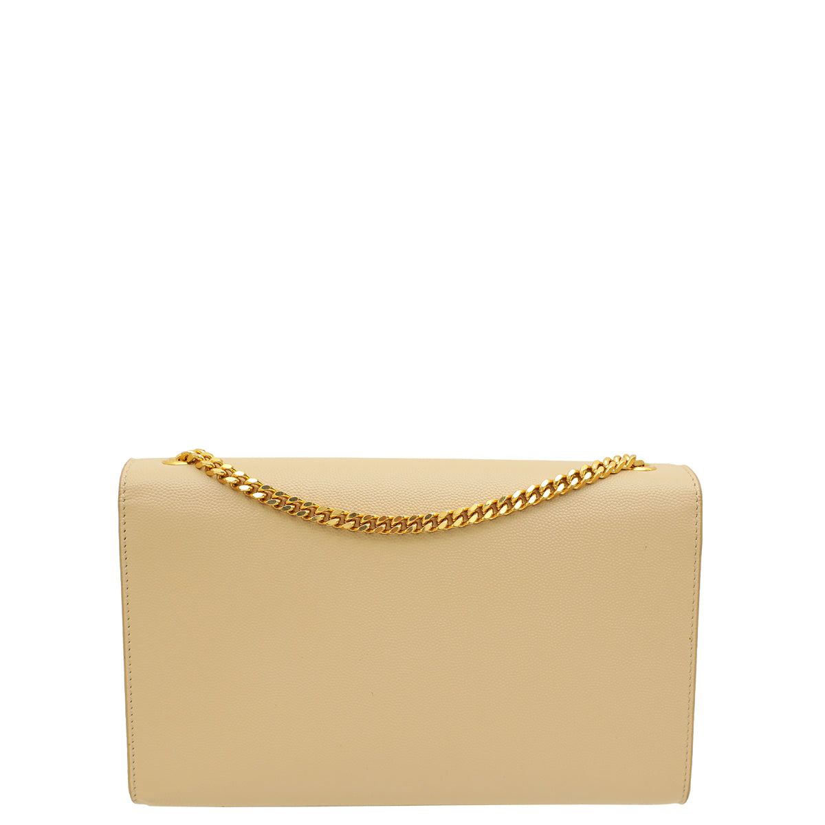 YSL Beige Monogram Kate Medium Chain Shoulder Bag