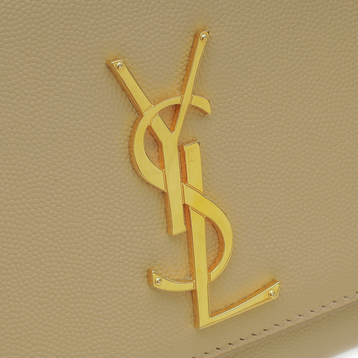 YSL Beige Monogram Kate Medium Chain Shoulder Bag