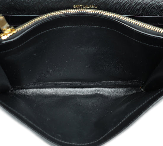 YSL Black Cassandre Chain Wallet