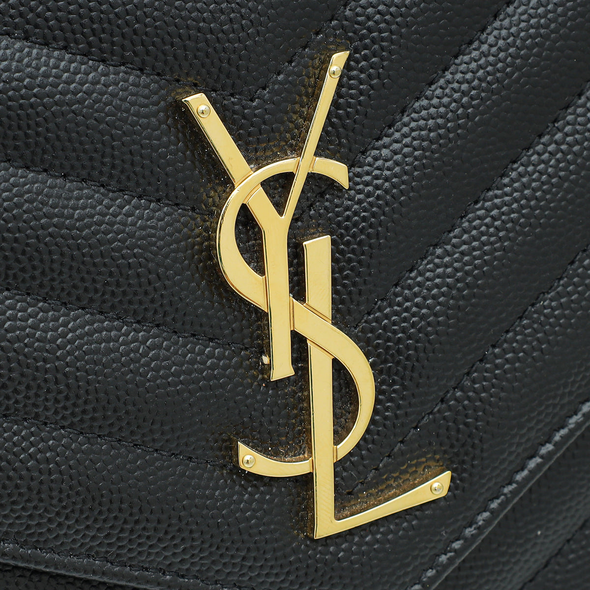 YSL Black Cassandre Chain Wallet