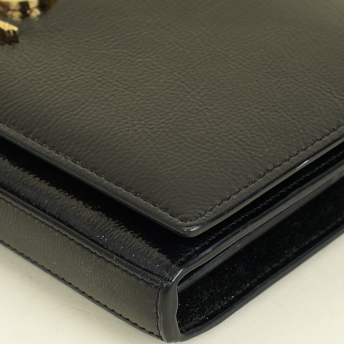 YSL Black Kate Chain Wallet