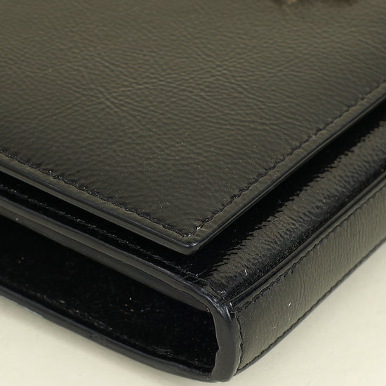 YSL Black Kate Chain Wallet