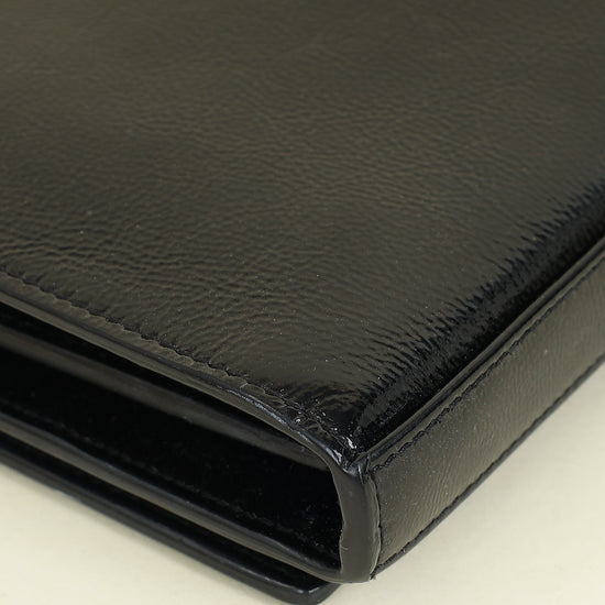 YSL Black Kate Chain Wallet