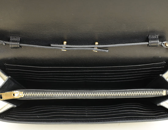 YSL Black Kate Chain Wallet
