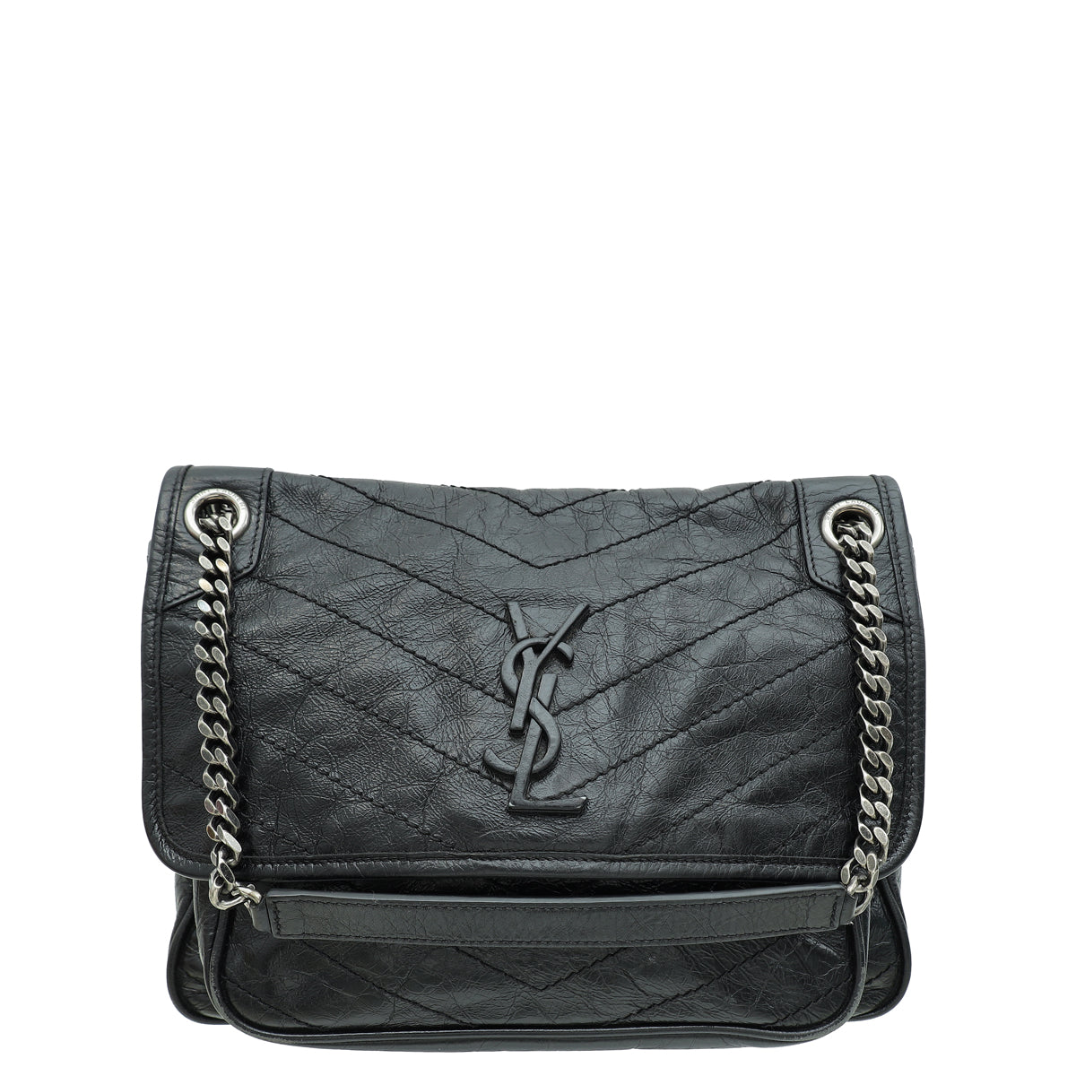 YSL Black Niki Vintage Medium Shoulder Bag