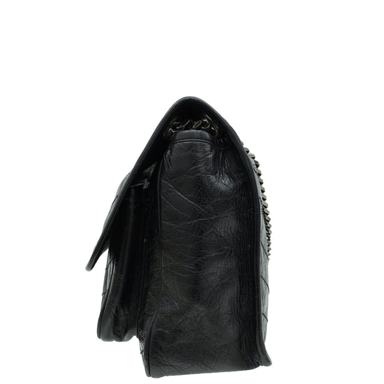 YSL Black Niki Vintage Medium Shoulder Bag