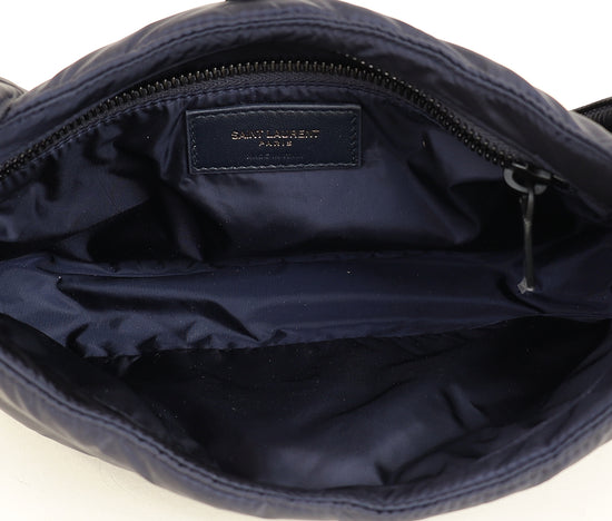 YSL Navy Econyl Le 5 À 7 Bag-YSL-THE CLOSET