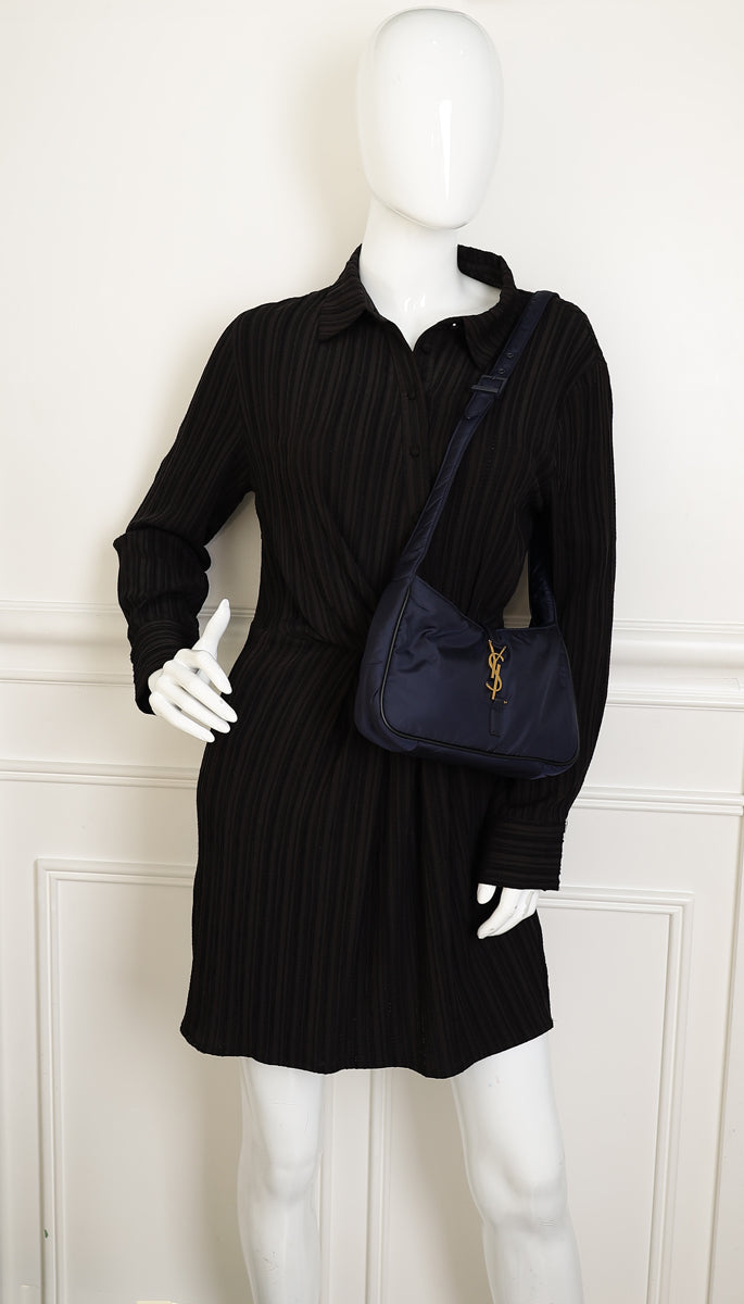 YSL Navy Econyl Le 5 À 7 Bag-YSL-THE CLOSET