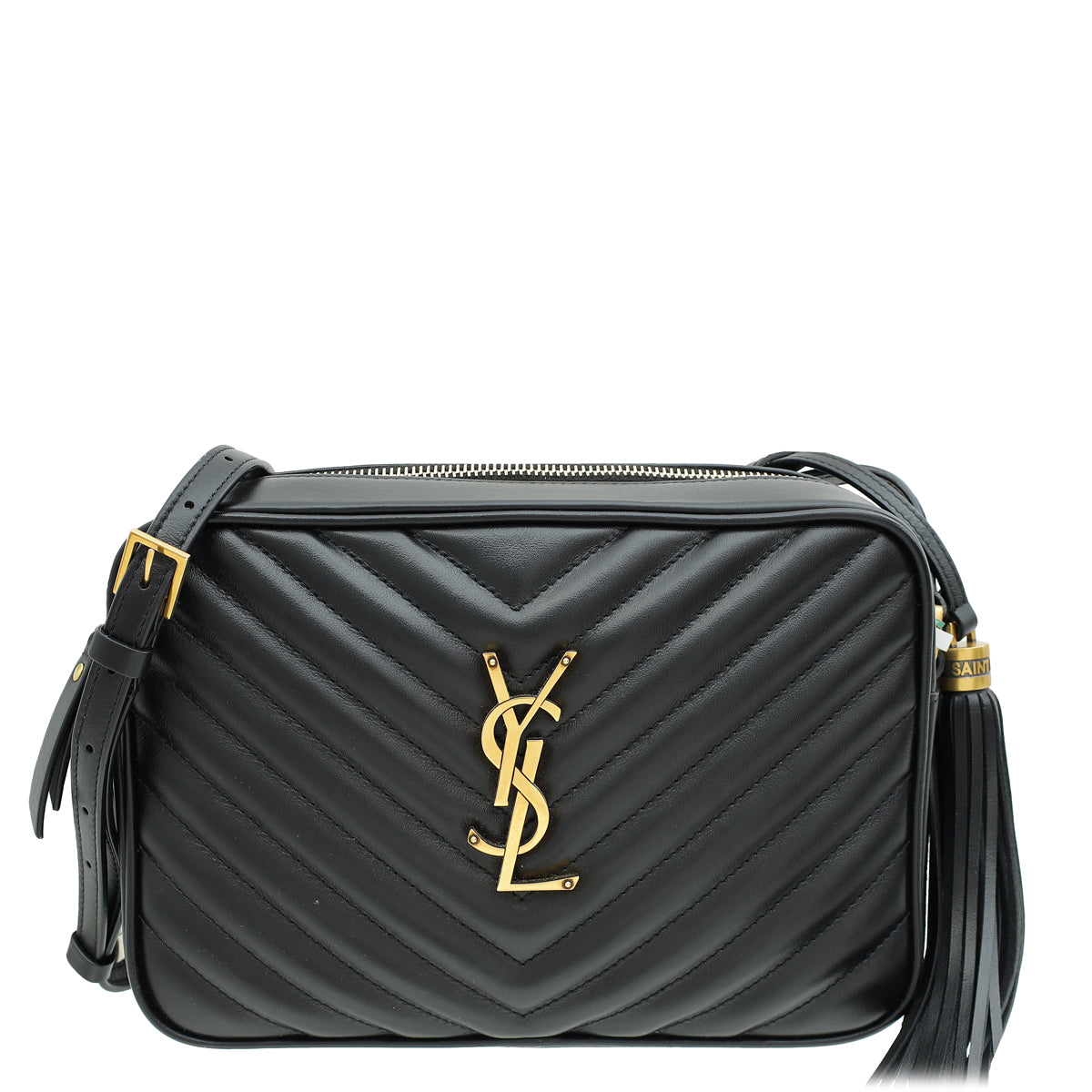 YSL Black Lou Quilted Camera Bag-YSL-THE CLOSET