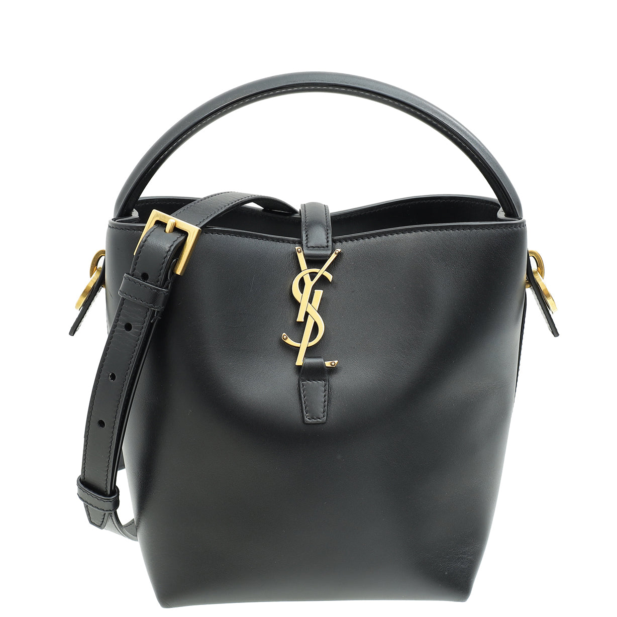 YSL Black Le 37 Small Bucket Bag-YSL-THE CLOSET