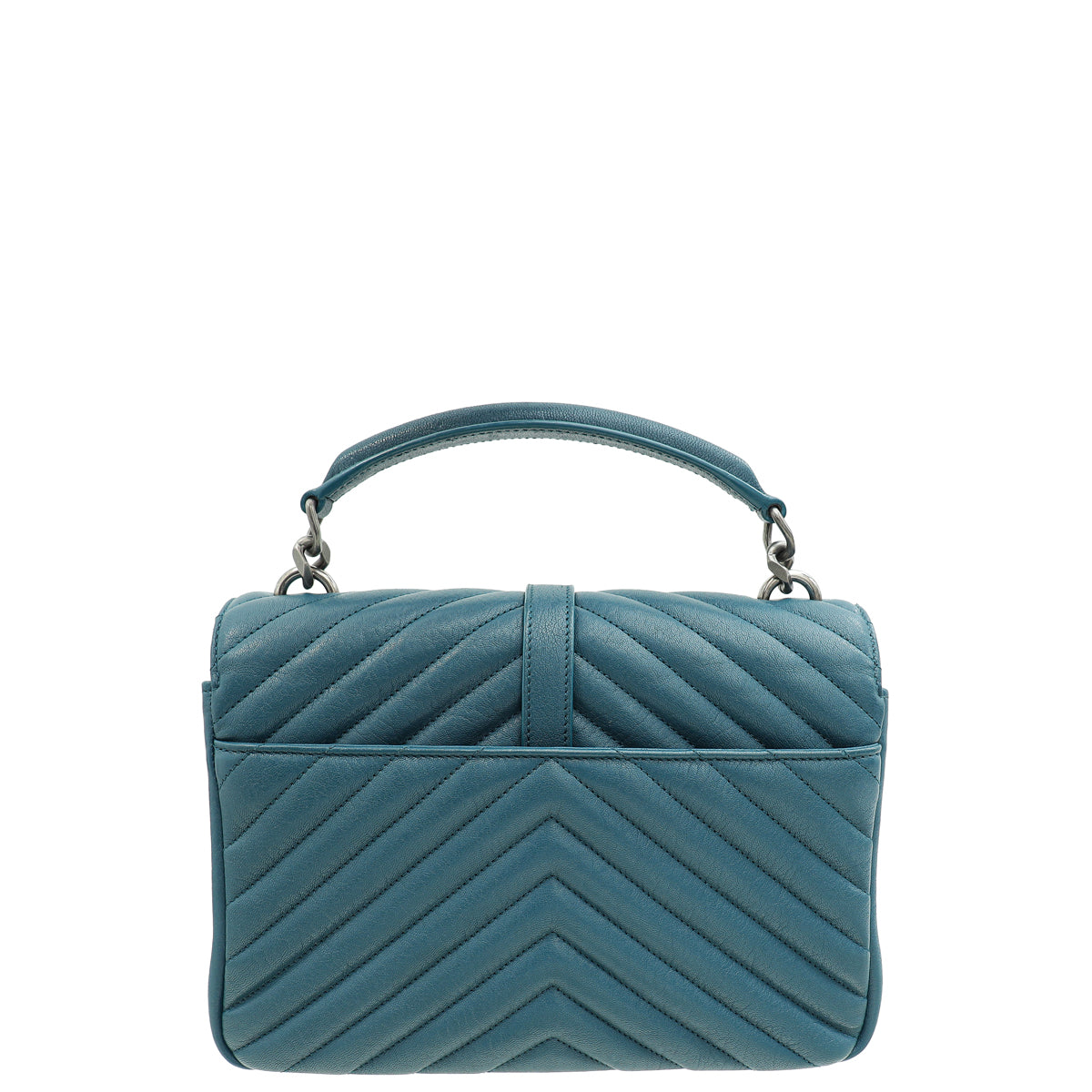 YSL Teal College Medium Bag-YSL-THE CLOSET