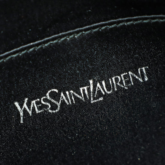 Load image into Gallery viewer, YSL Metallic Silver Belle De Jour Clutch
