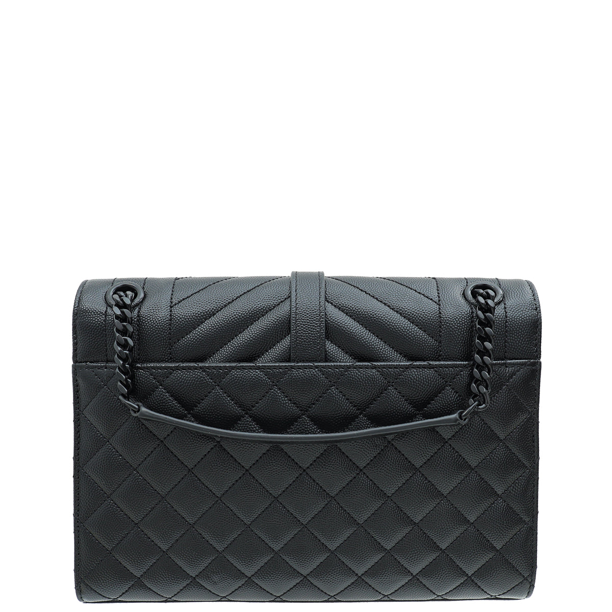 YSL So Black Mix Quilted Envelope Medium Shoulder Bag-YSL-THE CLOSET