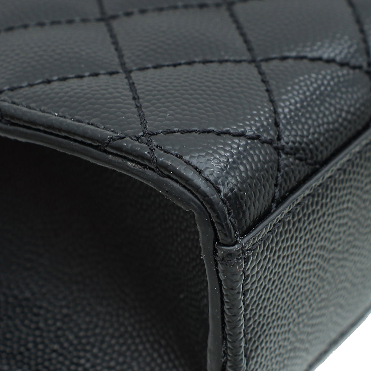 YSL So Black Mix Quilted Envelope Medium Shoulder Bag