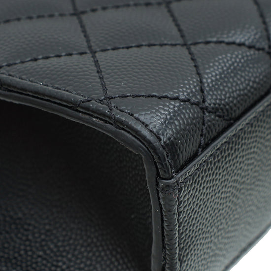 Load image into Gallery viewer, YSL So Black Mix Quilted Envelope Medium Shoulder Bag
