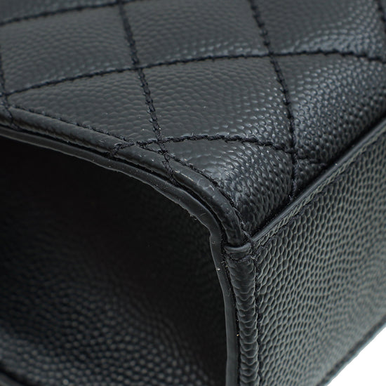 Load image into Gallery viewer, YSL So Black Mix Quilted Envelope Medium Shoulder Bag
