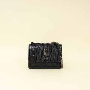 YSL Black Sunset Small Shoulder Bag