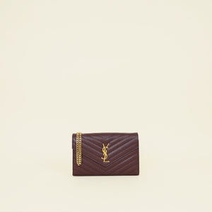 YSL Wine Cassandre Wallet On Chain