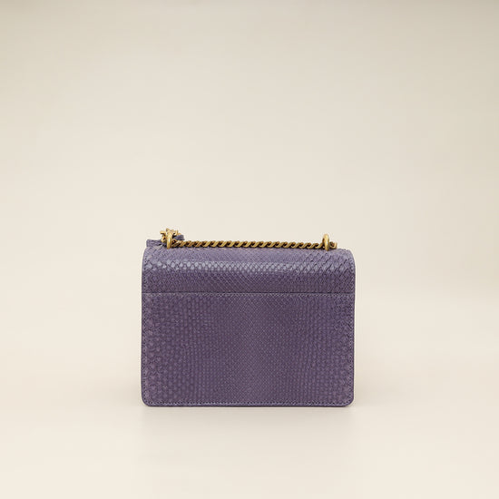 YSL Purple Python Sunset Small Shoulder Bag