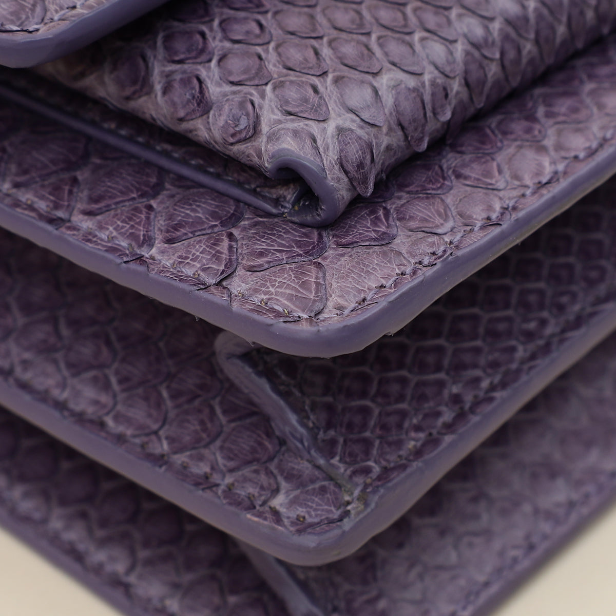 YSL Purple Python Sunset Small Shoulder Bag – THE CLOSET