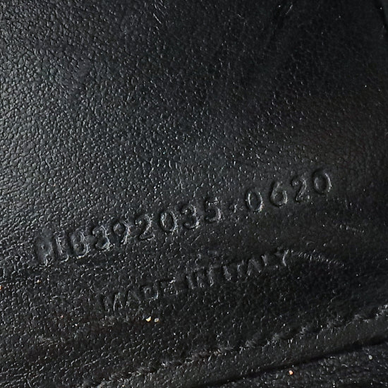 YSL Black Sac De Jour Croco Embossed Nano Bag