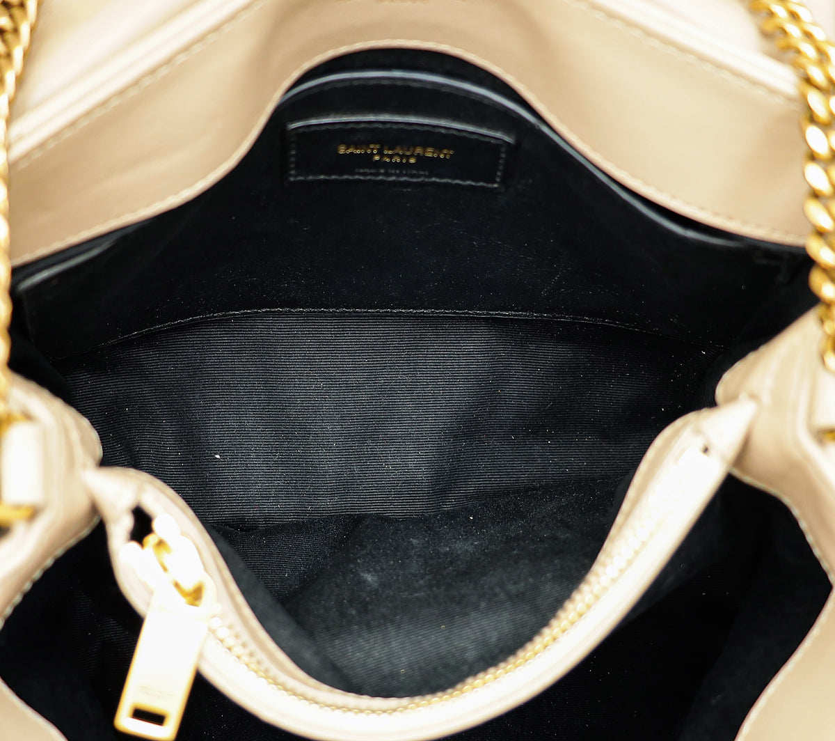 YSL Beige Loulou Small Flap Shoulder Bag-YSL-THE CLOSET