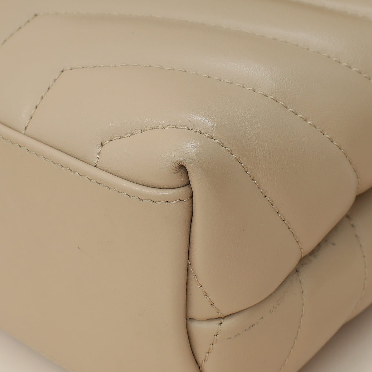 YSL Beige Loulou Small Flap Shoulder Bag-YSL-THE CLOSET