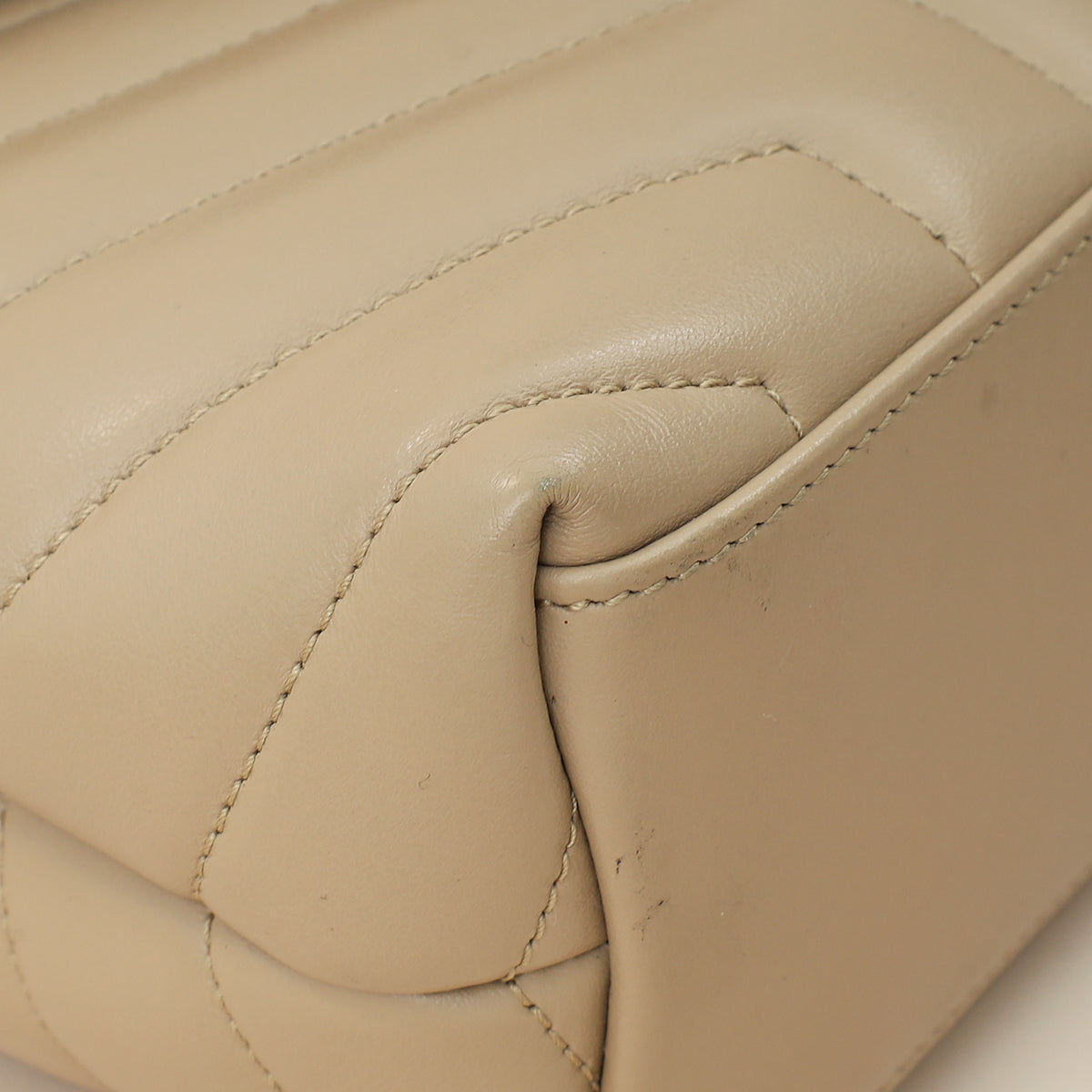 YSL Beige Loulou Small Flap Shoulder Bag-YSL-THE CLOSET