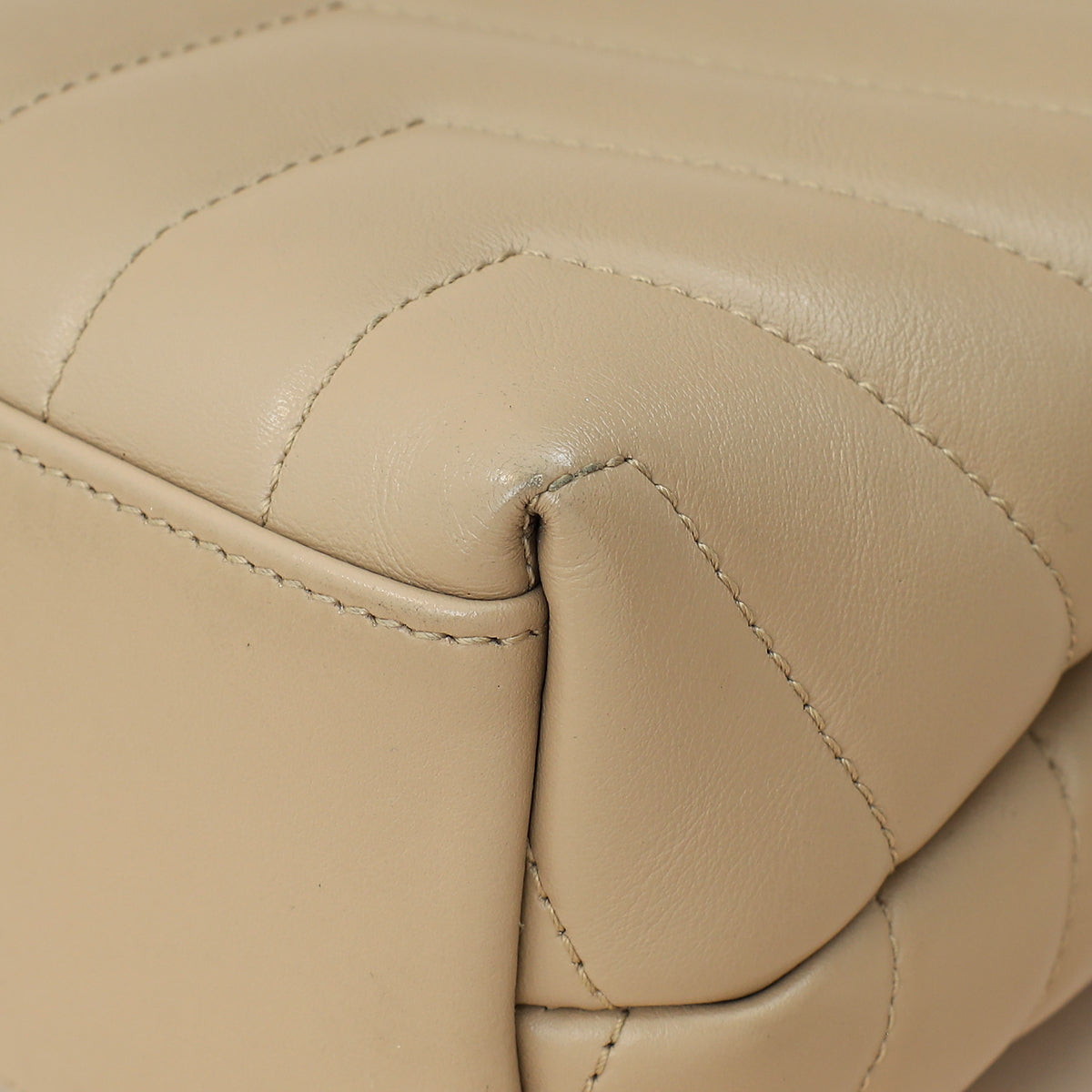 YSL Beige Loulou Small Flap Shoulder Bag-YSL-THE CLOSET