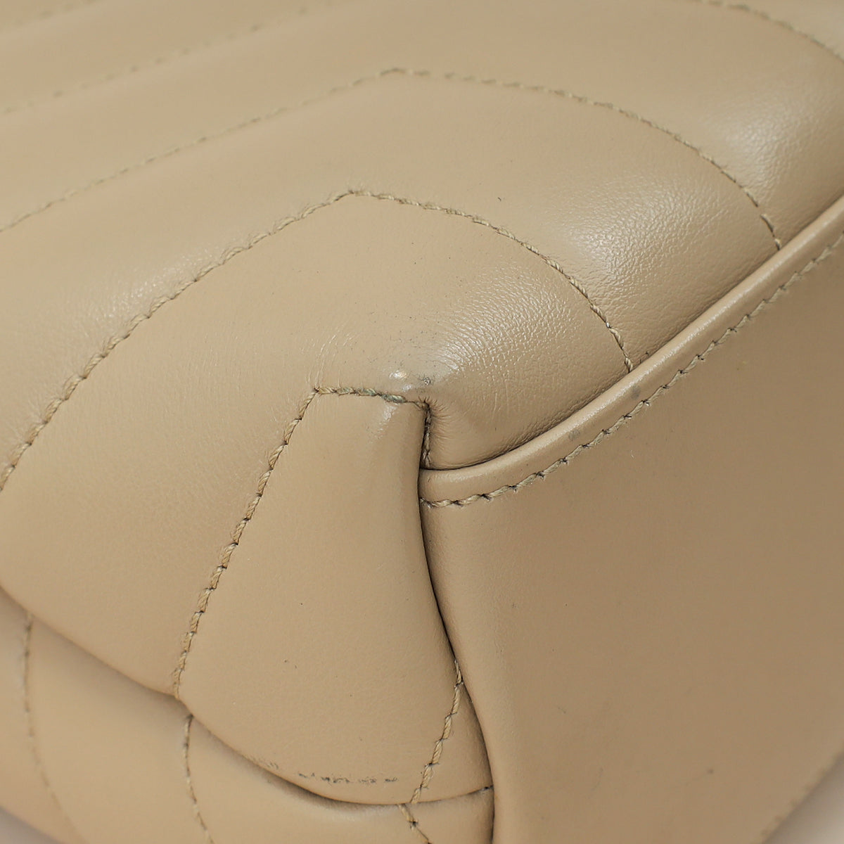 YSL Beige Loulou Small Flap Shoulder Bag-YSL-THE CLOSET