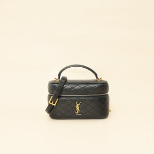 YSL Black Gaby Vanity Bag