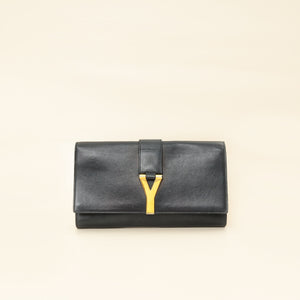 YSL Black Y Ligne Clutch