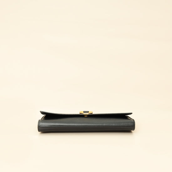 YSL Black Y Ligne Clutch-YSL-THE CLOSET