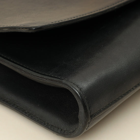 YSL Black Y Ligne Clutch-YSL-THE CLOSET