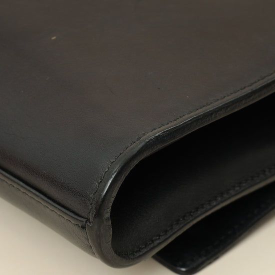 YSL Black Y Ligne Clutch-YSL-THE CLOSET