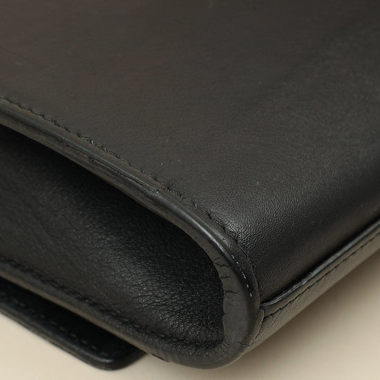 YSL Black Y Ligne Clutch-YSL-THE CLOSET